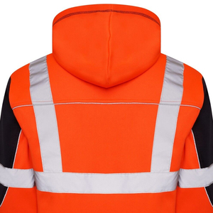 Sudadera de Seguridad Unisex para Hombre, de Algodón Grueso de Calidad, con Cinta Reflectante, Logotipo Personalizable, para Seguridad Vial - Product Image 6