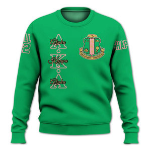 Alpha Aka Alpha <b>Pink</b> Crewneck <b>Sweatshirt</b> Unisex Regular Fit Silk Screen Printed Greek Letter Design University <b>Sweatshirt</b> - Product Image 5