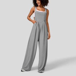 Combinaison de plage respirante pour femme, élégante et décontractée, tenue une pièce douce, légère et confortable en polyester/coton, vêtement de mode - Product Image 2