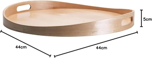 Plateau en bois fait main en bois de manguier naturel, plateau de service rustique décoratif pour table basse, cuisine, salle à manger, maison, restaurant, fête - Product Image 6