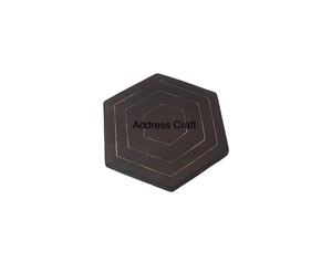 Sous-verres en bois luxueux avec incrustation en laiton doré Protecteur de boisson de qualité supérieure pour cadeaux de décoration élégante Tapis de sous-verres en laiton - Product Image 1