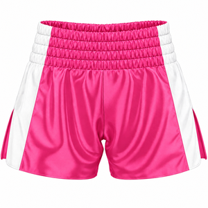 SHH Industries Muay Thai <b>Shorts</b> Lightweight Breathable 100% Polyester Purple White Custom Fight Mixed Martial Arts Training Gear - Product Image 6