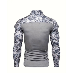 เสื้อเชิ้ตยุทธวิธีผู้ชาย แขนสั้น/แขนยาว ผ้าฝ้ายผสมโพลีเอสเตอร์ สวมใส่สบาย ป้องกันภัย มีสายคล้องไหล่ เหมาะสำหรับกิจกรรมกลางแจ้ง - Product Image 3