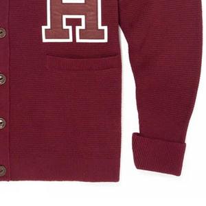 Suéter de Lana para Hombre, con Logotipo Personalizado, Estilo Coreano, Color Sólido, Cierre de Botones, Manga Larga, Cárdigan de Punto - Product Image 6