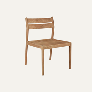 Chaise d'appoint confortable, imperméable et portable en teck pour l'extérieur et l'intérieur, pour balcon et chambre à coucher - Product Image 2