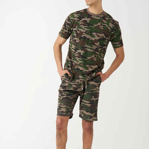 Custom Men Summer Sets Wholesale OEM Manufacturer Supplier Cotton T Shirt Shorts Set Private Label Bulk Production - Product Image 3