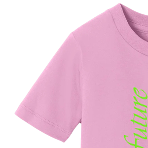 Camiseta Pink Future Pretty Girl AKA para jóvenes, de algodón, manga corta, cuello redondo, gráfico, informal, suave y cómoda para niños - Product Image 2