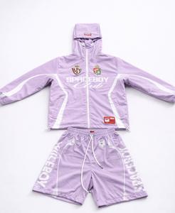 Conjunto Deportivo Casual para Hombre, Chaqueta Impermeable con Cierre y Pantalones Cortos, Personalizable con Marca Privada OEM/ODM - Product Image 1