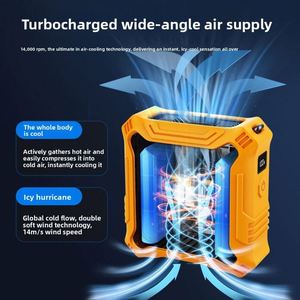Mini Ventilador Compacto con Clip para Cintura, Alto Flujo de Aire, Recargable por USB, Ventilador Personal para Trabajadores de la Construcción - Product Image 2
