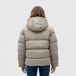 Abrigo Acolchado de Invierno para Mujer, Personalizado al por Mayor, 100% Poliéster, Ligero, Impermeable, Cortavientos, con Logotipo Impreso y Bordado Personalizado - Product Image 6
