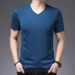 Camiseta Deportiva al por Mayor, Nuevo Diseño, Cuello en V, Secado Rápido, Unisex, Ecológica, Transpirable, 100% Algodón, Personalizable con Logotipo - Product Image 5