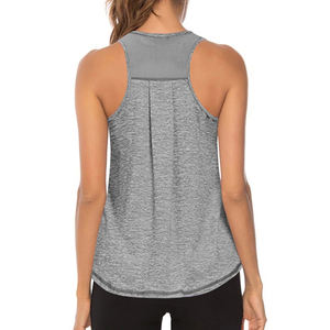Débardeur de sport respirant pour femme en polyester et élasthanne, sans manches, pour yoga et fitness, séchage rapide, coupe ample - Product Image 4
