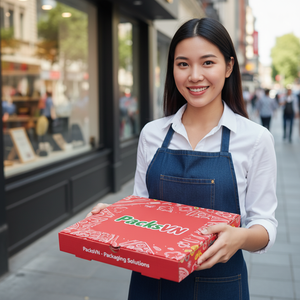 High Strength Custom Printing Personalized <b>Pizza</b> <b>Box</b> for <b>Pizza</b> Packaging Corrugated <b>Box</b> for Takeaway Food - Product Image 4