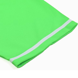 Neon Lime Green <b>Baseball</b> Jersey White Trim High Visibility Sportswear For Active Training And Outdoor Games - Product Image 3