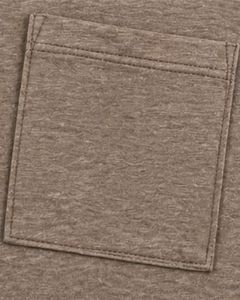 Custom Taupe V Neck Womens Casual T Shirt Short Sleeve Cotton Blend Soft Lightweight Pocket Tee Summer Comfortable Fashion <b>Top</b> - Product Image 5