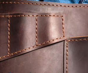 Vintage Rustic Genuine <b>Leather</b> Waist <b>Apron</b> High Adjustable Soft Daily Use Eco-Friendly Durable Lightweight Functional Storage - Product Image 2