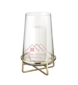 Lanterne à bougie en métal noir fini, luxe pour la maison et le jardin, lanterne à bougie décorative en métal, prix de gros AT W - Product Image 2