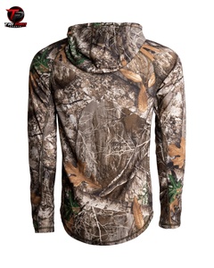 Sudadera con Capucha de Camuflaje para Hombre, Diseño de Ramas de Roble, para Caza al Aire Libre, con Bolsillo Canguro, Capucha Ajustable con Cordón y Puños Acanalados - Product Image 3