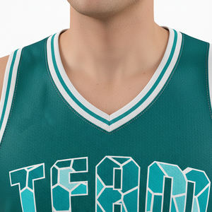 Nuevos Uniformes de Baloncesto Personalizados con Nombre de Equipo, a la Moda, en Línea, Manga Corta, 100% Poliéster, Venta Relámpago, Precio al por Mayor - Product Image 3