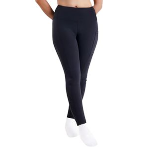 Leggings Capri taille haute bleu marine pour femme, pantalon ajusté extensible avec design pour le yoga, la course, l'entraînement physique et les occasions décontractées - Product Image 1