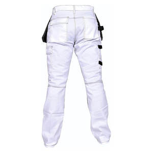RICSA INTERNATIONAL Men's High Visibility Reflective Safety <b>Cargo</b> <b>Work</b> <b>Pants</b> CE Certified Polyester Orange Black Panels Silver - Product Image 2