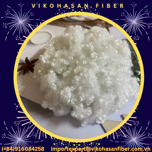 Manufacturer's Recycled 15d White Virgin Hollow Conjugated Polyester Staple Fiber for <b>Sofa</b> Cushions Toy <b>Stuffing</b> Spinning - Product Image 3