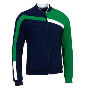 Men's Navy Blue Sporty Tracksuit Set Full Zip <b>Jacket</b> With Side Pockets And Drawstring Pants Breathable Polyester Autumn Wear - Product Image 4