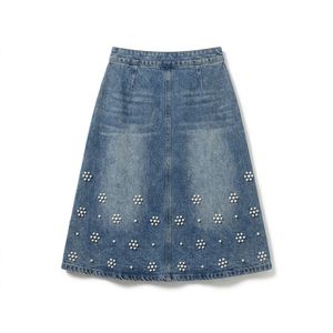 Wholesale Womens Denim Maxi <b>Skirt</b> <b>Black</b> Denim Straight Fit Custom Color Factory Direct Supplier Bulk Supply - Product Image 5