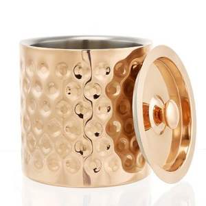 Cubo de hielo metálico premium para enfriar vino, champán y cerveza, duradero, de doble pared, perfecto para restaurantes, hoteles, buffets, fiestas y eventos. - Product Image 2