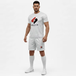 Conjunto de Camiseta y Pantalones Cortos de Alta Calidad para Hombre, Uso Diario, Algodón, Ajuste Cómodo, Ropa Deportiva, Proveedor Mayorista OEM - Product Image 5