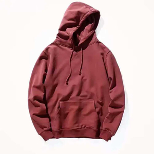เสื้อฮู้ดผู้ชายสีดำทรงโอเวอร์ไซส์ สไตล์ลำลอง สีพื้น มีกระเป๋า ผ้าฝ้ายเฟรนช์เทอร์รี่ เหมาะสำหรับใส่ในฤดูใบไม้ร่วง - Product Image 5