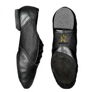 Zapatos de Ballet Suaves para Mujer MBAANI, Zapatos Planos de Baile de Jazz con Suela Dividida de Cuero Color Bronceado, Zapatos de Práctica - Product Image 6