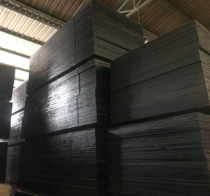 Versatile <b>Black</b> Rubber Core Film Faced Plywood Top Choice for Construction Reusable 10 Times Melamine Supplied Vietnamese - Product Image 3