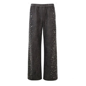 Sparkling Rhinestone Hooded Tracksuit Set <b>Zip</b> Up Jacket Long Sleeve Matching Jogger Pants Gym Fitness Streetwear Outfit - Product Image 2