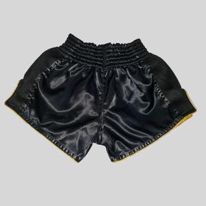 Shorts de combat sur mesure, créez vos propres shorts de kick-boxing, Muay Thai, MMA, shorts de combat, Muay Thai noir extensible - Product Image 3