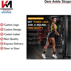 Bulk Ankle Strap Gym Cable Attachment Leg Workout Glute Training Wholesale Supplier - Product Image 3