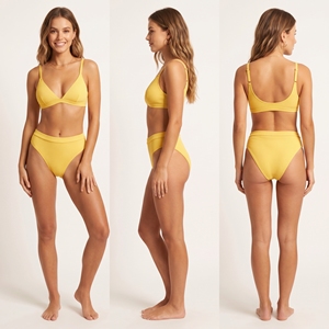 Ensemble de maillot de bain triangle Regal Three pour femme, sans armatures, séchage rapide, soutien-gorge de bikini et bas de maillot de bain pour piscine - Product Image 5