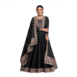 Elegante Jalaibya Musulmana de Oriente Medio, Kaftan con Diamantes, Salwar Kameez de Moda para Mujer, Talla Grande, para Bodas y Verano/Otoño - Product Image 1