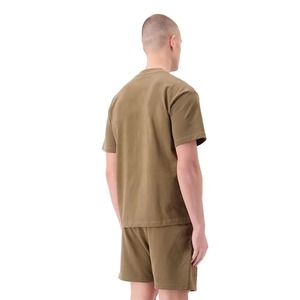 Ensemble t-shirt et short en coton rayé pour homme, vêtements décontractés d'été, respirant, blanc - Product Image 6
