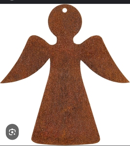 Figurine d'ange de Noël en bois, ornement de fête, découpe en forme de cœur, décoration de table, décoration de la maison - Product Image 4