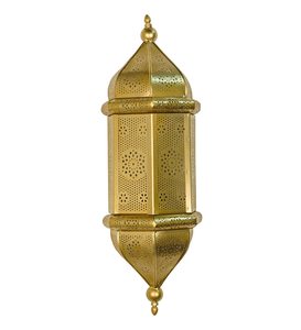 Trending Style Golden Moroccan Lantern Wall <b>Sconce</b> with Intricate Cutout Design for Home Decoration - Product Image 6