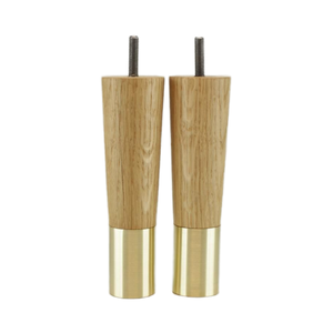 Premium Solid Wood Round <b>Sofa</b> <b>Legs</b> Natural Finish Luxury Furniture Feet for Couch Cabinet Bed Elegant Modern Design - Product Image 1