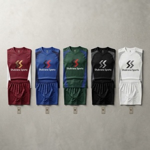 New Customized XL Adult Unisex Football Jerseys Sets Soccer <b>Kit</b> 100% Polyester Quick Dry Anti-UV Breathable Training Uniforms - Product Image 5