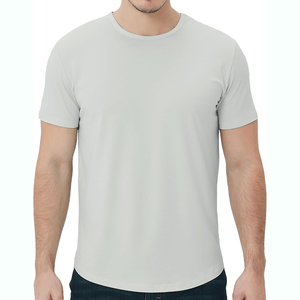 T-shirts pour hommes à manches courtes avec logo de marque, en coton et polyester, prix de gros abordable, coupe classique, lavables - Product Image 6
