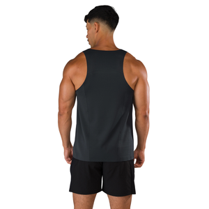 Camiseta sin mangas para hombre, ajuste muscular, para gimnasio, entrenamiento, fitness, color azul medianoche, rendimiento, OEM, al por mayor - Product Image 2