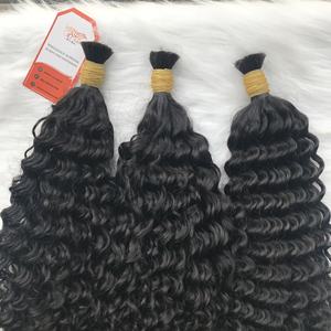 Unprocessed Burmese, Water Curly Bulk Human <b>Hair</b> Extension Virgin Cuticle Aligned <b>Hair</b> Vietnamese Raw <b>Hair</b> - Product Image 2
