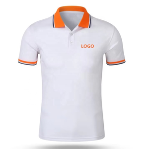Men's Custom 100% Cotton Uniform Men's Golf Polo Shirt With Embroidered Printing Logo Polo Shirts Men Embroidered <b>Log</b> - Product Image 2