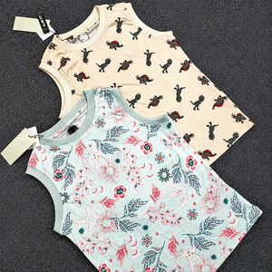 Débardeurs imprimés pour enfants, design OEM, 100% coton tricoté, respirant, séchage rapide, style décontracté intelligent, vêtements d'été, fabricant OEM/ODM - Product Image 3