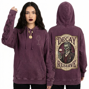 Sweat à capuche zippé vert olive vieilli pour femme, avec motif graphique « Déchets toxiques », impression personnalisée « Biohazard Slime » sur les manches, style punk - Product Image 5