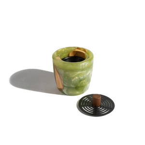 Wooden <b>Epoxy</b> Resin Arabic Bakhoor Incense Holder Burner Oud Fragrance Stand Aromatic 100% Natural Eco-Friendly for <b>Table</b> Bedroom - Product Image 3